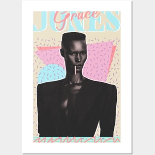 Vintage Faded Style // Grace Jones 80s Aesthetic Style Posters and Art